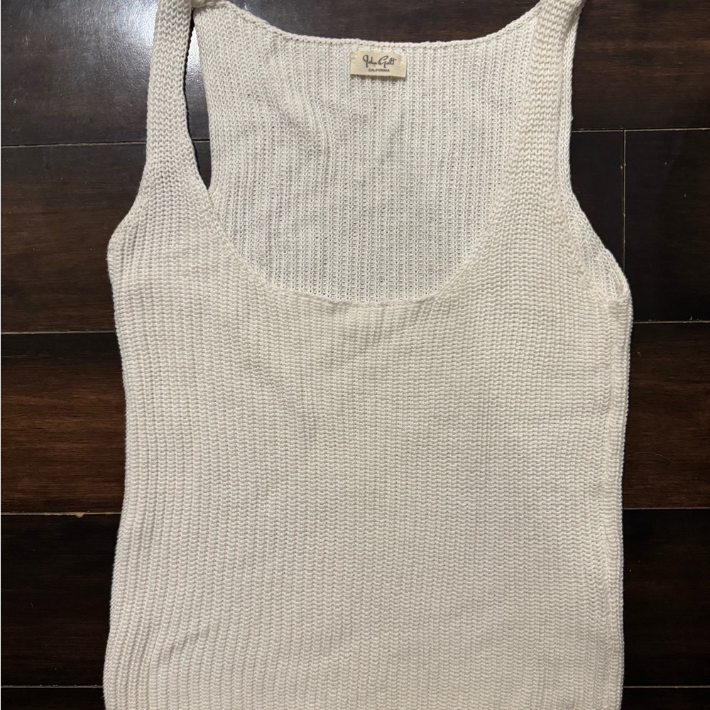 John Gott / Brandy Melville Women's Cream Knit Tank Top